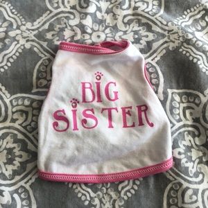 ADORABLE BIG SISTER DOG SHIRT!!!!!!!!